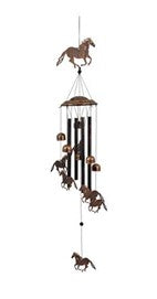 Home & Garden - Metal Windchime W/Horses