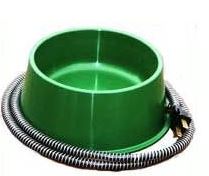 Heated Pet Bowl Round - 1q - 25 Watt - Green