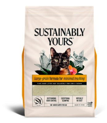 Sustainably Yours - Natural Clumping Cat Litter - Large Grain  Formula - 13lb