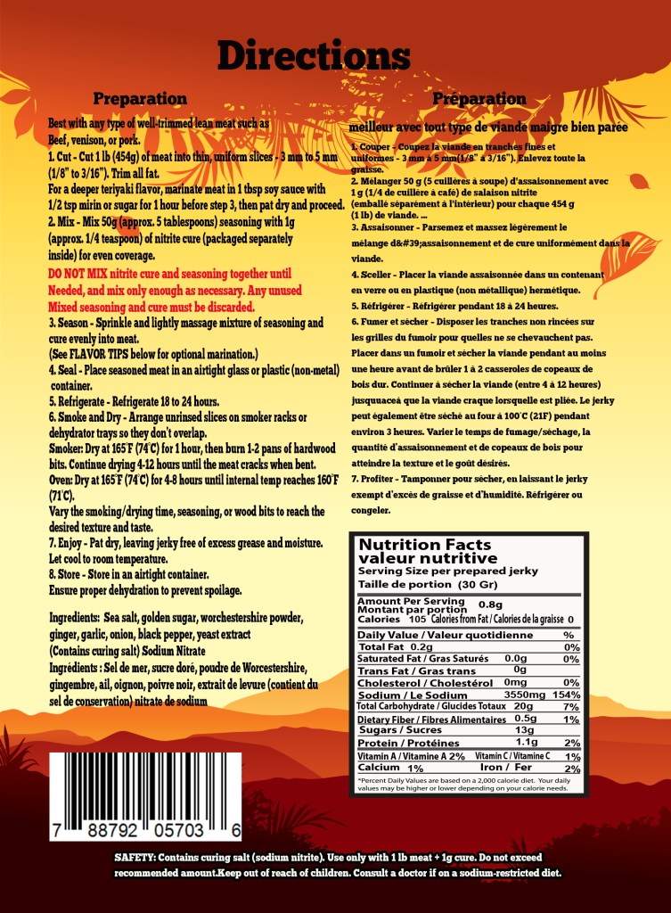 Mickey Jays - Jerky Cure Seasoning - 350g