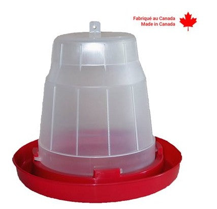 4L (1gal) Transparent Plastic Drinker With Hook