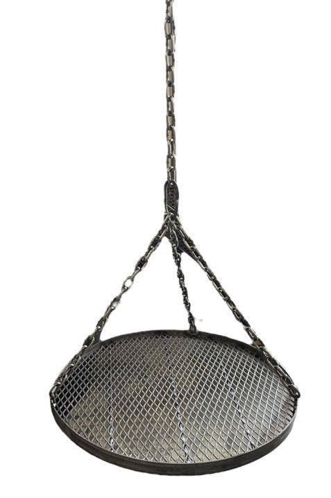 Twisted Steel - Steel Camp Fire - Hanging Ring Grill with Chain