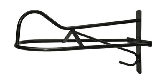 Western Wall Mounted Saddle Rack Bridle Holder - Black