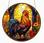 Acrylic Window Hanging Rooster - Decor