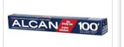 Alcan Aluminim Foil 100' Roll