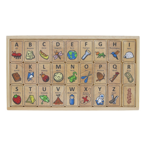 Toys - Wooden Alphabet Adventure Tiles