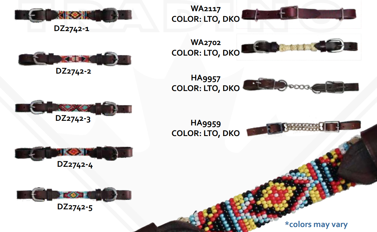 True North - Beaded Curb Strap - Assorted Colours - Dark Oil