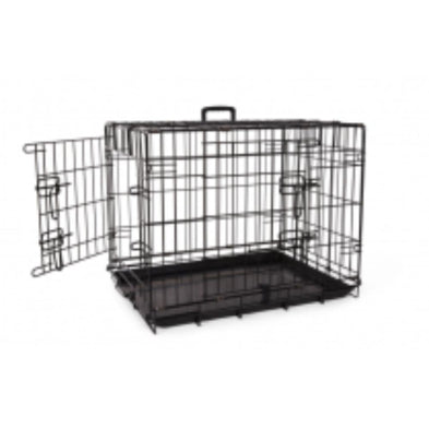 BUDZ - Deluxe Double Door Wire Pet Crate