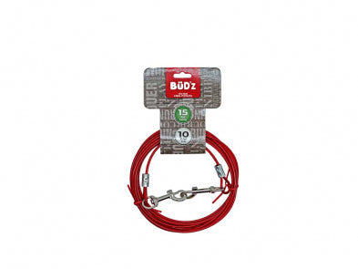 BUDZ - Tie-Out Cable with Clip - Assorted Size