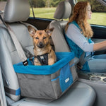 Kurgo - Heather Booster Seat - Blue/Charcoal Grey