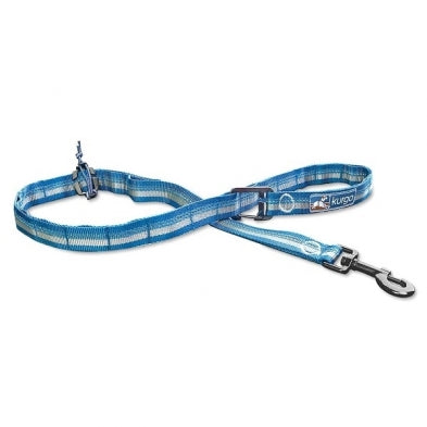 Kurgo - RSG Stub Leash - Charcoal + Blue
