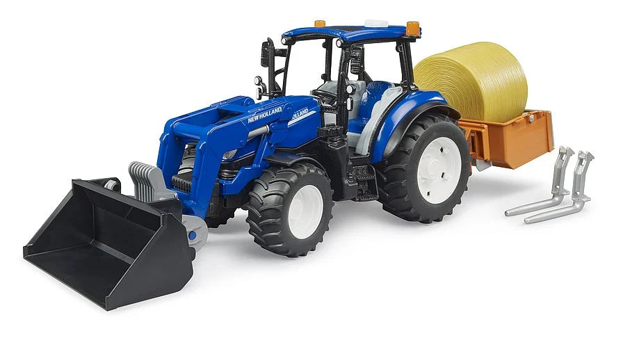 Bruder - New Holland Powerstar T5.120 W/Multiple Attachments