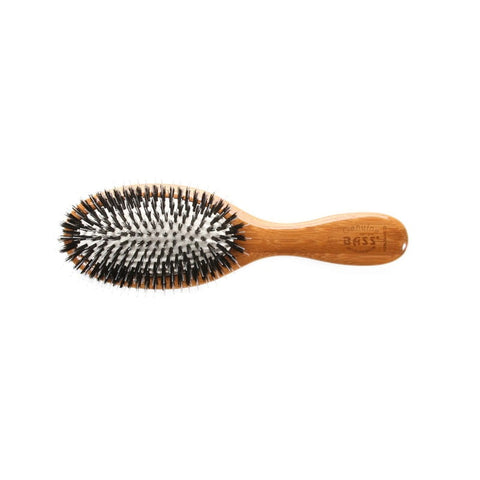 Bass Brushes - Cushion Bristle/ Nylon Pet Brush-Med Oval
