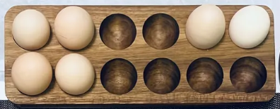 Wood Counter Top Egg Holder
