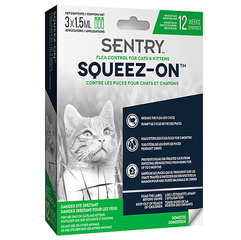 Sentry - Squeeze On - Flee Control - Cats and Kittens