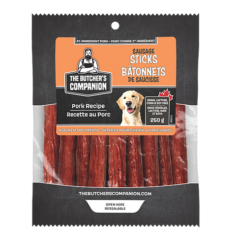 The Butcher's Companion Sausage Sticks - Dog Treat - 250g