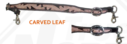 True North - Wither Strap with Two Tone Carved Feather