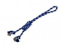 BUDZ - Double Loop N Noose Knot Grey & Blue - 27.5"