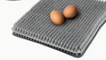 Chicken Nest Box Pad - Plastic - 11 1/2" x 12 3/8" - Grey