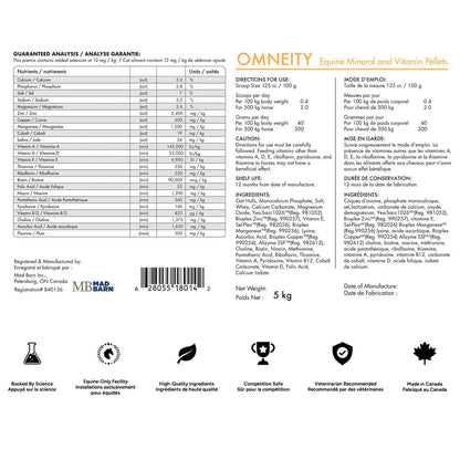 MadBarn - Omneity – Equine Mineral & Vitamin Premix Pellet