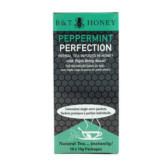 B&T Honey Tea Infused Honey - Peppermint Perfect