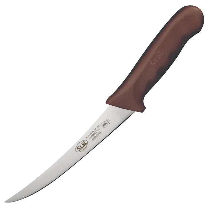 Winco Stal Boning Knife 6" - Curved Flexible