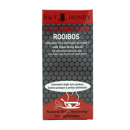 B&T Honey Tea Infused Honey - Radiating Red Rooibos