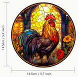 Acrylic Window Hanging Rooster - Decor