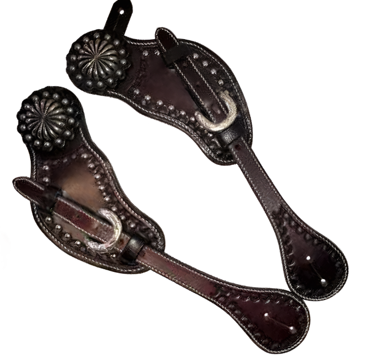 True North - Designer Spur Strap w/Concho - Dark Oil