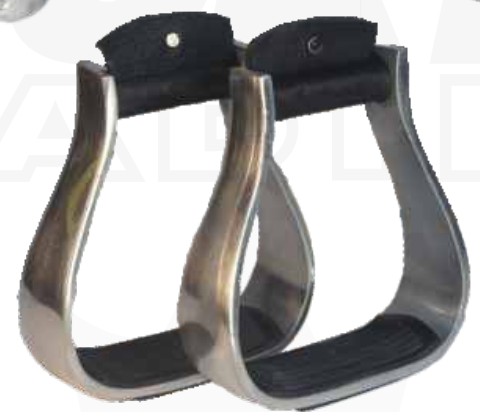 True North- Aluminum Western Stirrup with Rubber Padding