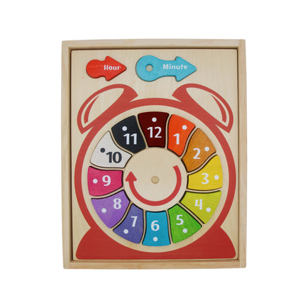 Toys - Wooden Teaching Clock Puzzle