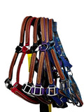 True North- Nylon Halter with Basketweave Tooling- Assorted Colours