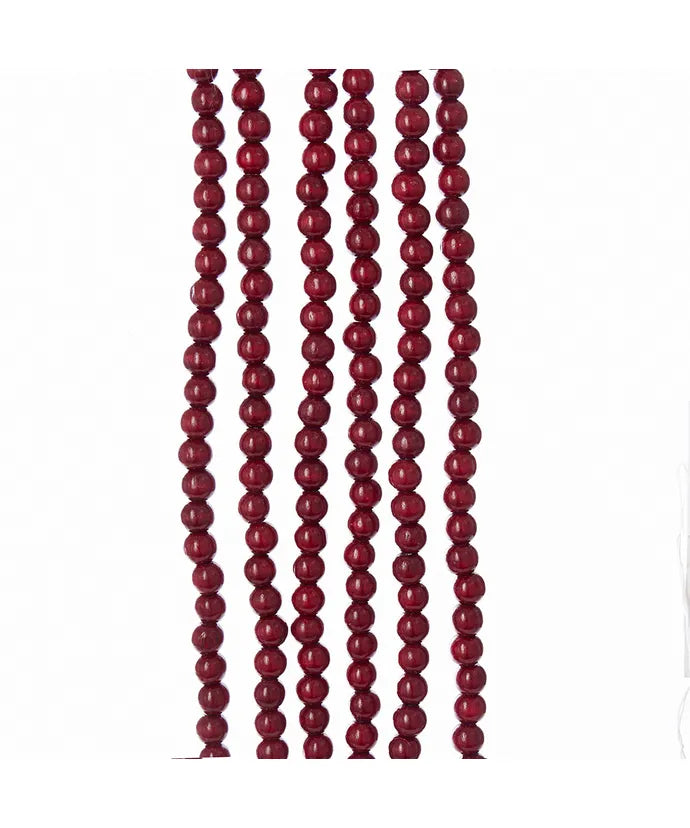 Christmas - Wood Bead Garland - 9'