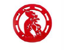 Lodge - 8" Enamled Red Cast Iron Rooster Trivet