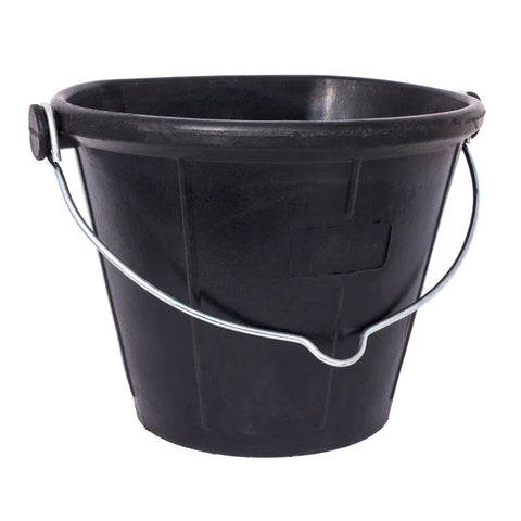 Rubber Bucket - Flatback 19L