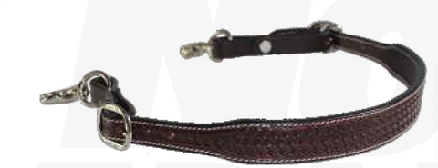 True North- Wither Strap with Basket Weave Tooling- Dark Oil