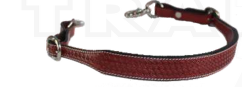 True North- Wither Strap with Basket Weave Tooling- Light Oil