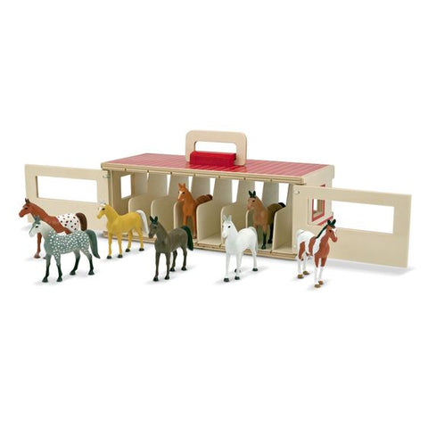 Toys - Melissa & Doug - Show Horse Stable