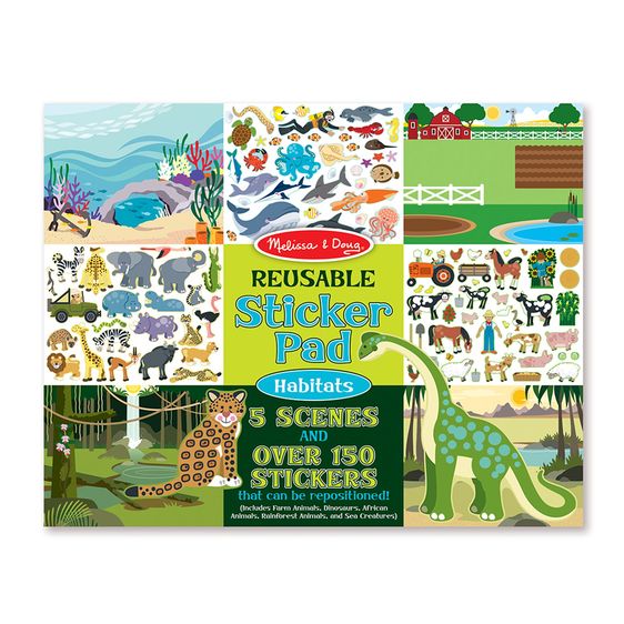 Toys - Melissa & Doug - Reusable Sticker Board
