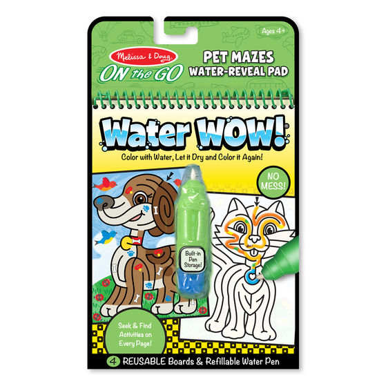 Toys - Melissa & Doug - On the Go - Water Wow Book!