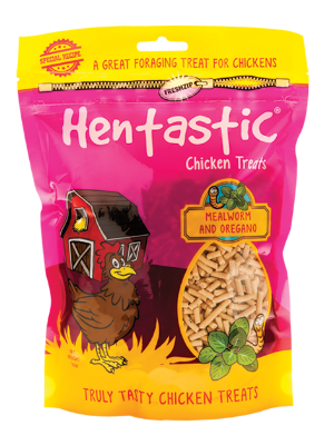 Hentastic Chicken Treats - Pellet - Mealworms & Oregano - 16oz /454g
