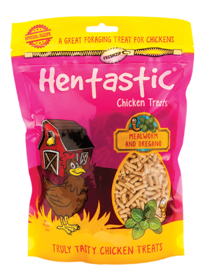 Hentastic Chicken Treats - Pellet - with Mealworms and Oregano - 16 oz