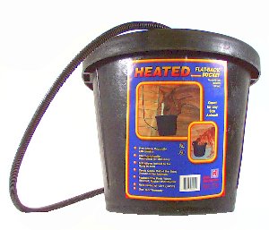 Heated Rubber Flatback Bucket - 12Quart