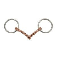 Miniature Horse Bit Twisted Copper Mouth Snaffle