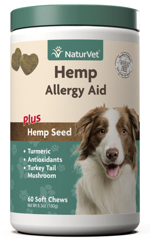 Naturvet Hemp Allergy Aid Soft Chews 60 count
