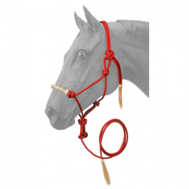 Tough - Rawhide Rope Horse Halter w/ 10' Lead
