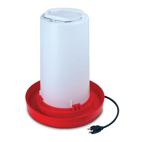 Heated Plastic Poultry Waterer - 3gal