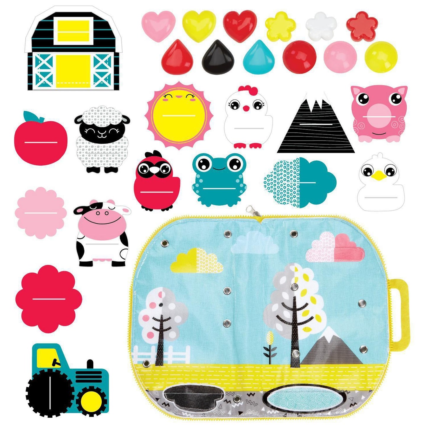 Toys - Melissa & Doug - Snap-To-It Farm