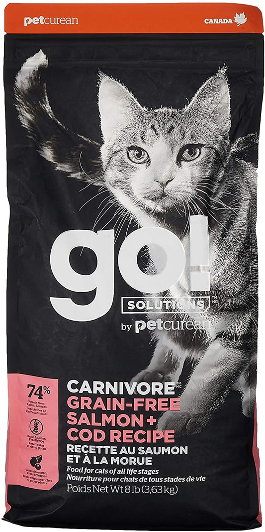 GO! - Cat Food - Grain Free Carnivore Salmon & Cod - 8lb (Special Order)