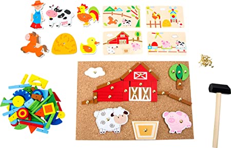 Toys - Melissa & Doug - Small Foot Hammer Farm Game